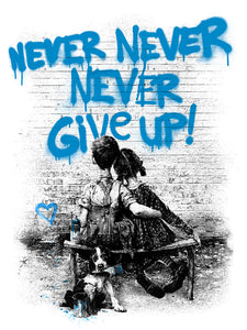 Mr. Brainwash - Don't (Never) Give Up 2020 Blue