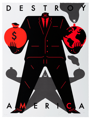 Cleon Peterson - Destroy America (White) 2020