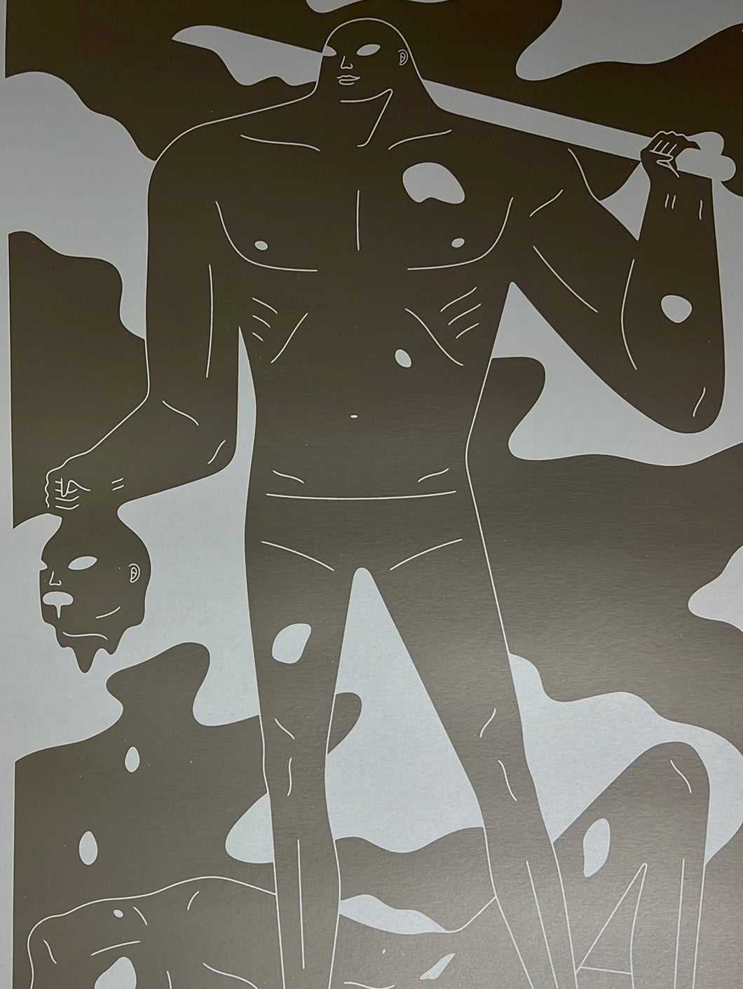 Cleon Peterson - A Perfect Trade (black on black) 2022