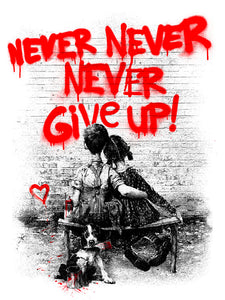 Mr. Brainwash - Don't (Never) Give Up 2020 Red
