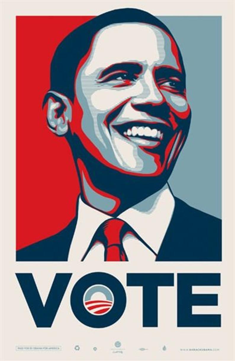 Shepard Fairey - Obama Vote 2008