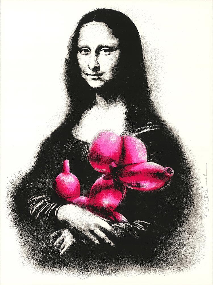 Mr. Brainwash - Rescue Mona Lisa (Pink) 2019
