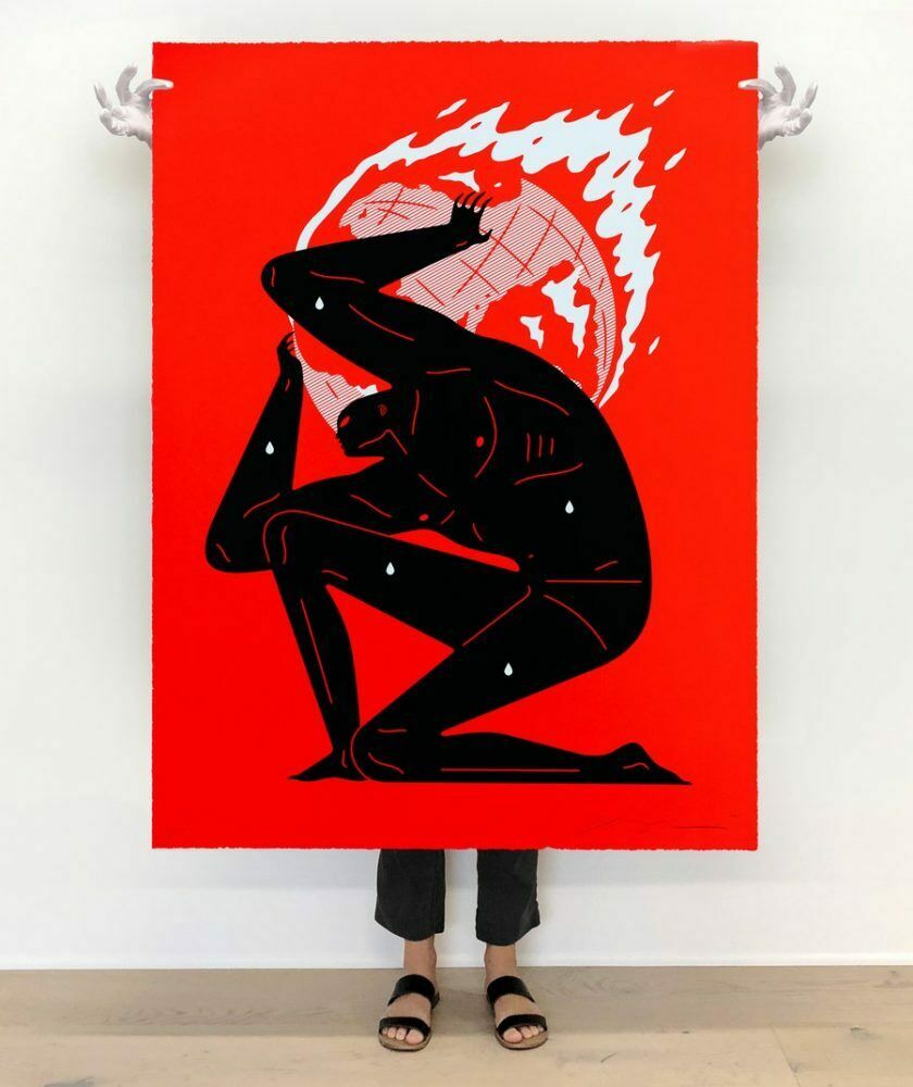 Cleon Peterson - World On Fire (Red) 2021 Large Format 36x48